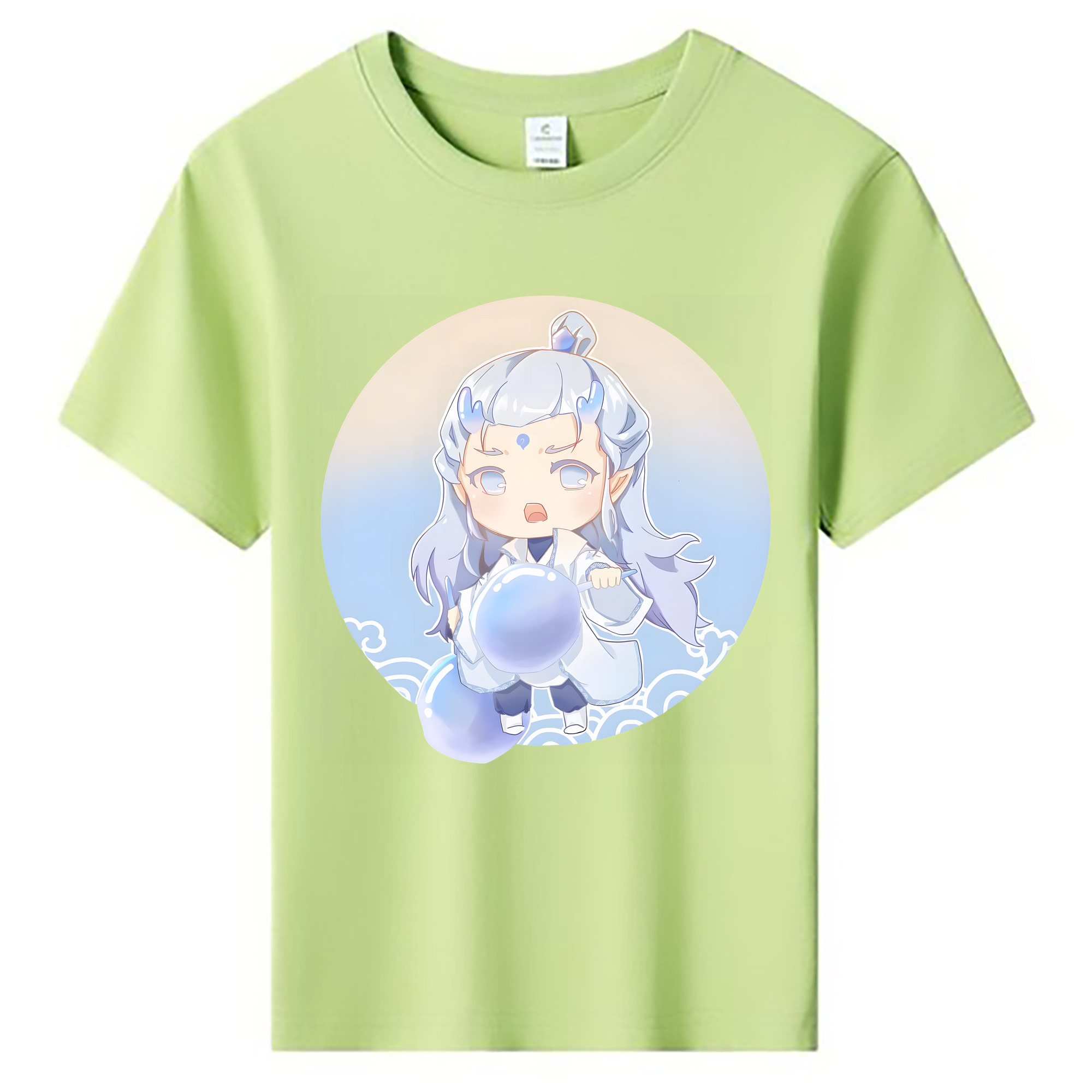 （画像用） Ne Zha 2 ナタ 魔童の大暴れ 綿100％キッズTシャツ（フロントプリント）